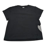 Liu Jo T-Shirt Girocollo Tinta Unita con Applicazione per Bambina GA5067XXXX NERO LIU JO 