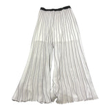 Liu Jo Pantalone Tinta Unita con Fantasia A Righe per Bambina GA5071 BIANCO LIU JO 