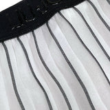 Liu Jo Pantalone Tinta Unita con Fantasia A Righe per Bambina GA5071 BIANCO LIU JO 