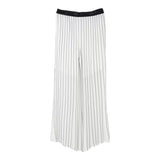 Liu Jo Pantalone Tinta Unita con Fantasia A Righe per Bambina GA5071X BIANCO LIU JO 