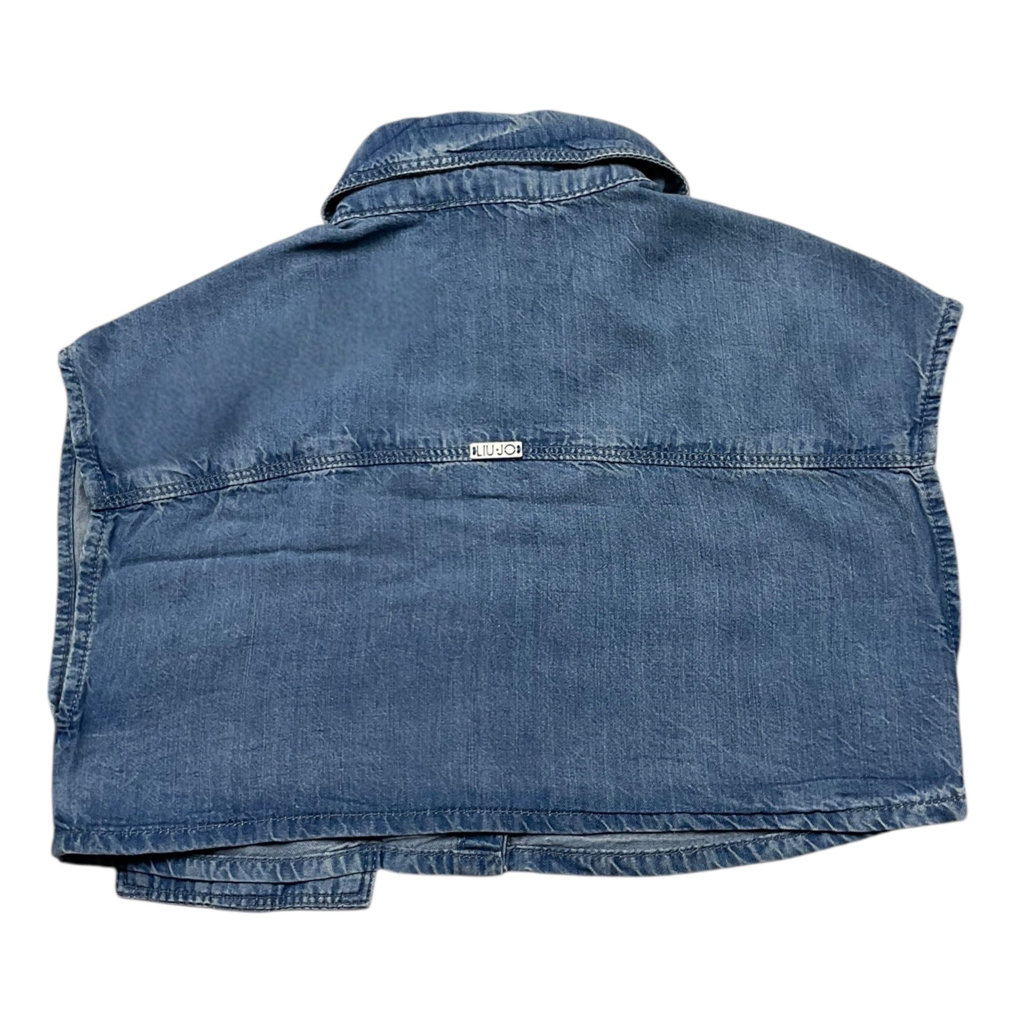 Liu Jo Camicia Giromanica In Denim  per Bambina GA5103 BLU LIU JO 