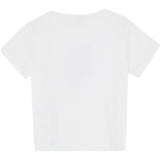 Liu Jo T-Shirt Girocollo Tinta Unita con Brillantini per Bambina GA5119X BIANCO LIU JO 