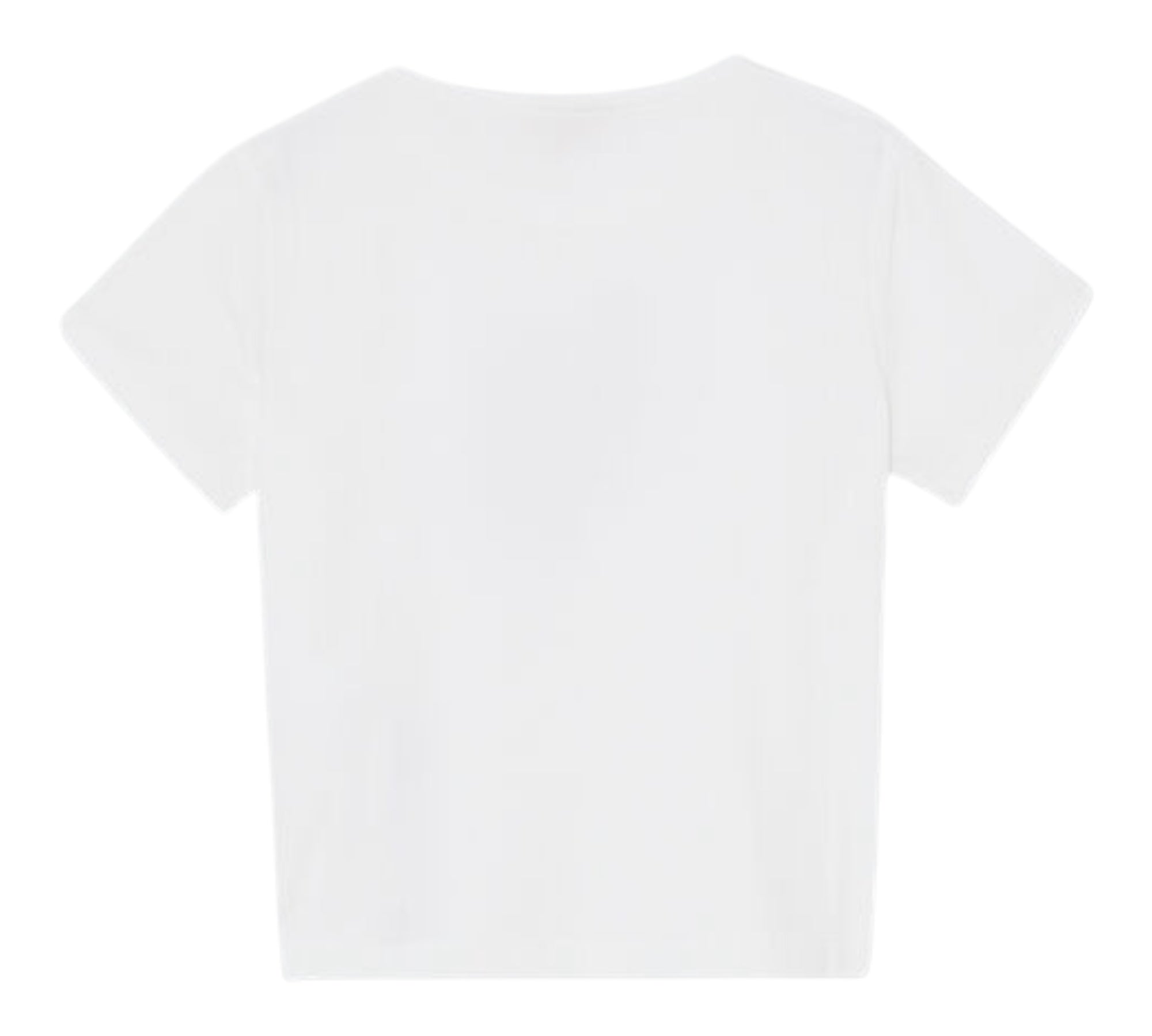 Liu Jo T-Shirt Girocollo Tinta Unita con Brillantini per Bambina GA5119X BIANCO LIU JO 
