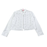 Liu Jo Camicia Tinta Unita con Brillantini per Bambina GA5138 BIANCO LIU JO 