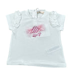 Liu Jo T-Shirt Tinta Unita con Stampa per Neonata HA4078J5003 BIANCO LIU JO 