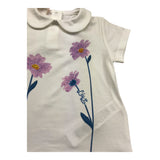 Liu Jo T-Shirt Girocollo Tinta Unita con Stampe per Neonata HA5045 BIANCO LIU JO 
