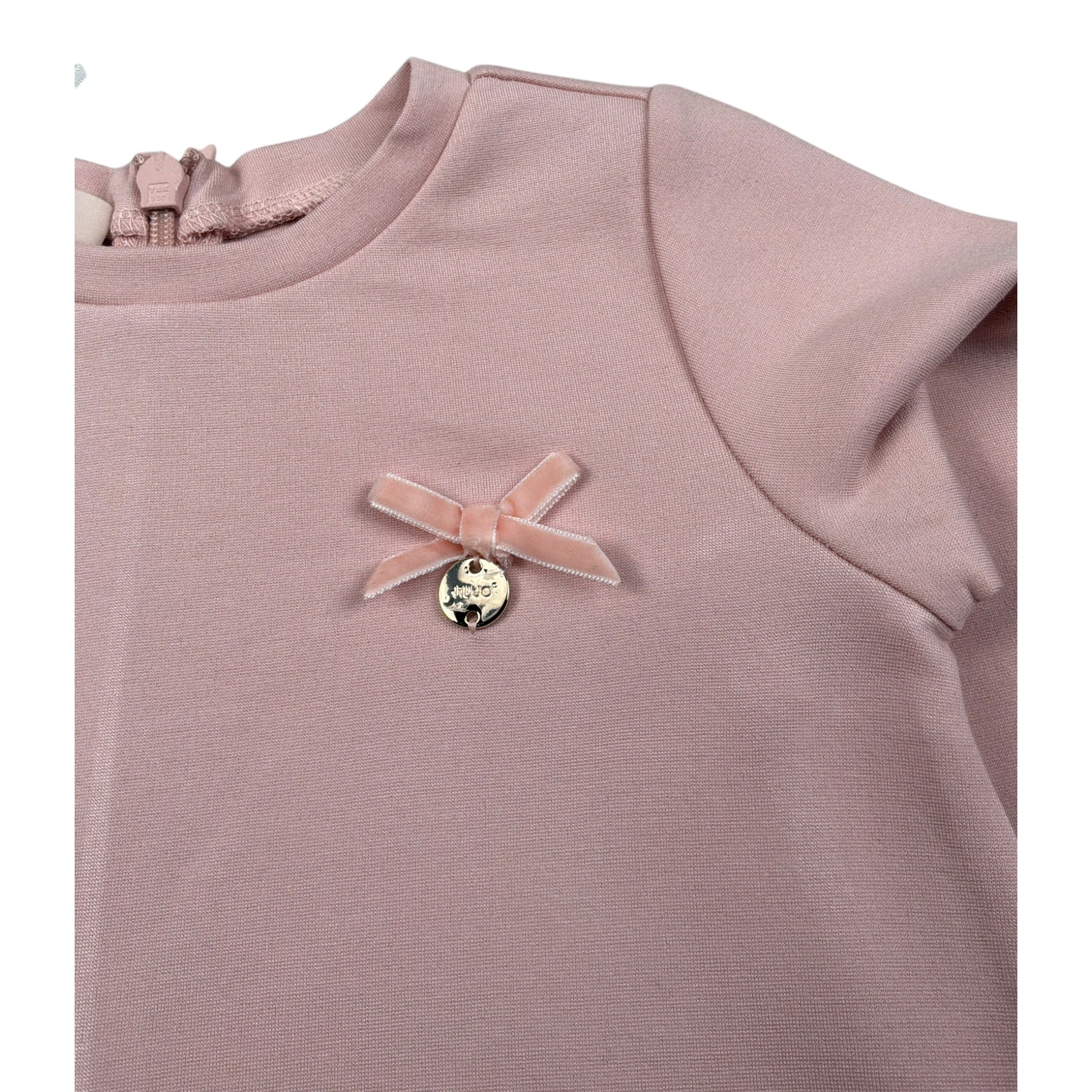 Liu Jo Abito Manica Lunga tinta unita Rosa per Neonata HF5033 ROSA LIU JO 