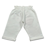Liu Jo Pantalone tinta unita con Elastico In Vita Bianco per Neonata HF5050 BIANCO LIU JO 