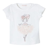 Liu Jo T-Shirt Girocollo Tinta Unita con Stampa per Neonata KA496 PANNA LIU JO 