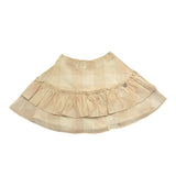 Liu Jo Gonna Tinta Unita con Fantasia A Quadri per Bambina KA5003 BEIGE LIU JO 