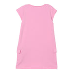 Liu Jo Abito Mezza Manica Tinta Unita con Logo per Neonata KA5017XN ROSA LIU JO 
