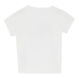 Liu Jo T-Shirt Girocollo Tinta Unita con Brillantini per Neonata KA5021XX BIANCO LIU JO 