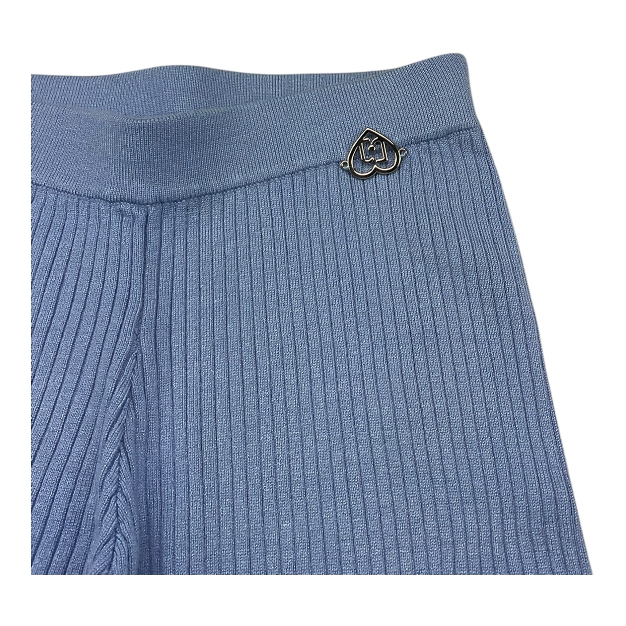 Liu Jo Pantalone Tinta Unita Modello Zampa per Bambina KA5027 AZZURRO LIU JO 