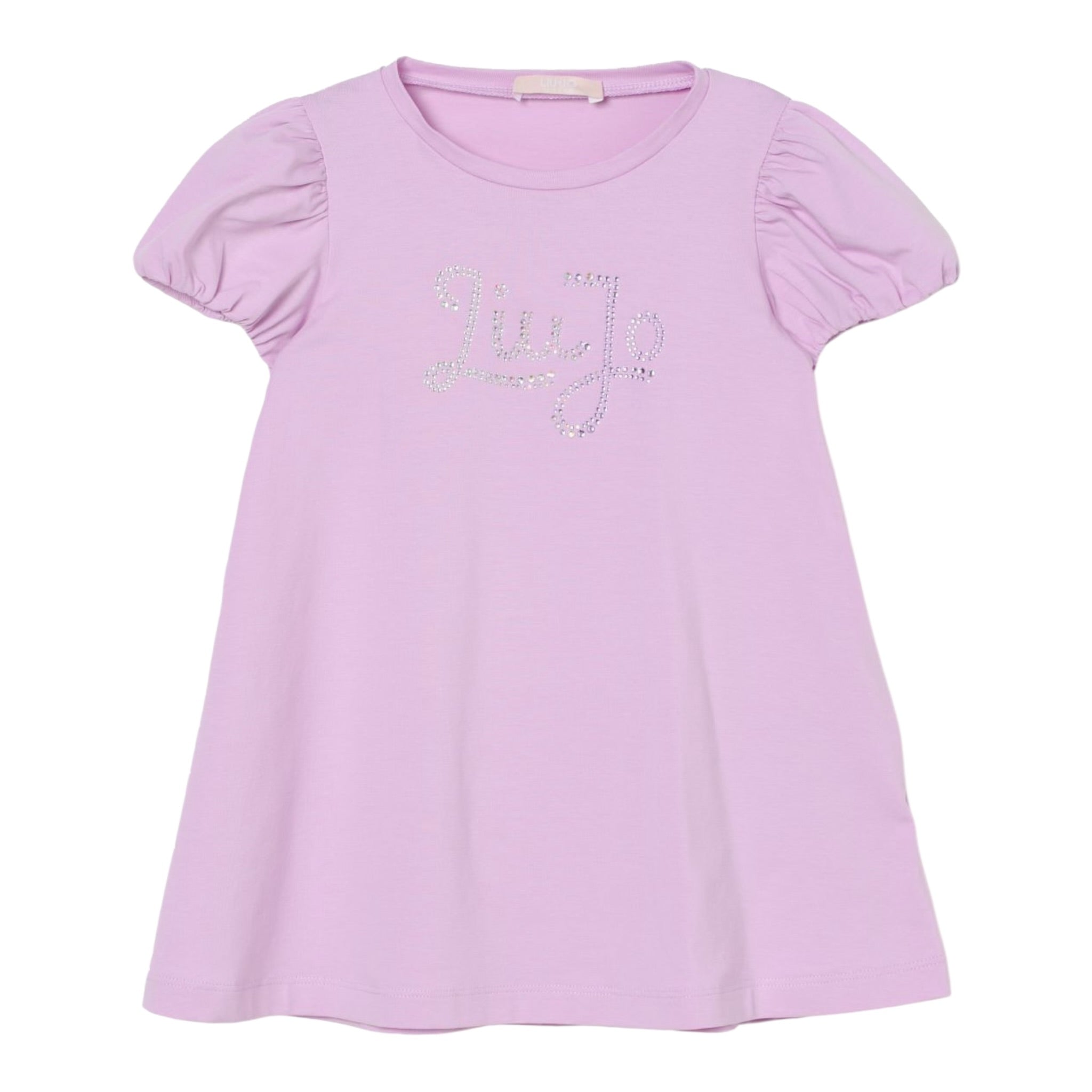 Liu Jo Abito Tinta Unita con Brillantini per Bambina KA5037XXXX LILLA LIU JO 