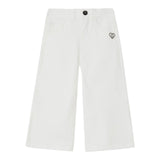 Liu Jo Jeans Tinta Unita Modello Palazzo per Bambina KA5047 BIANCO LIU JO 