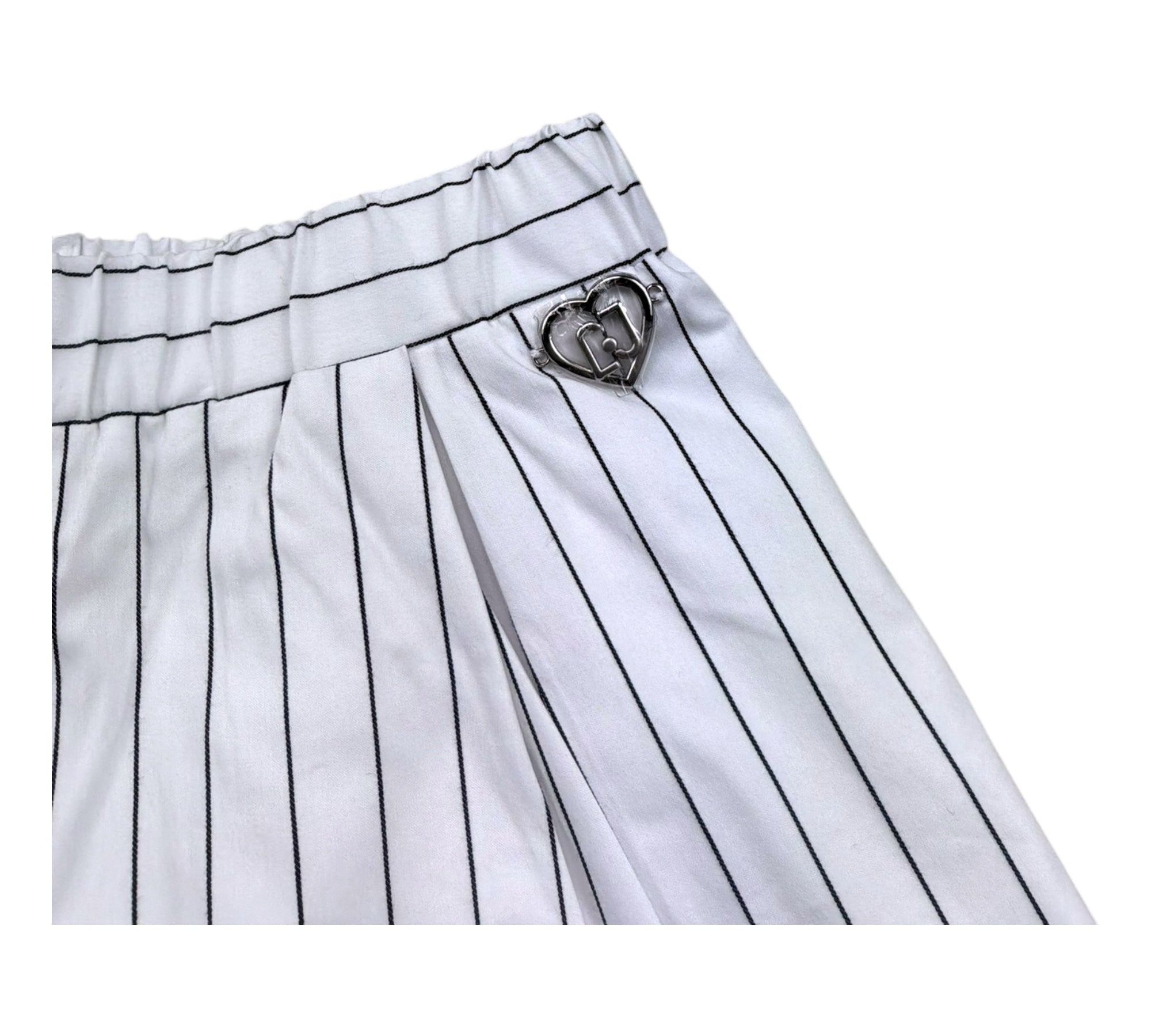 Liu Jo Short Tinta Unita con Elastico In Vita per Bambina KA5058 BIANCO LIU JO 