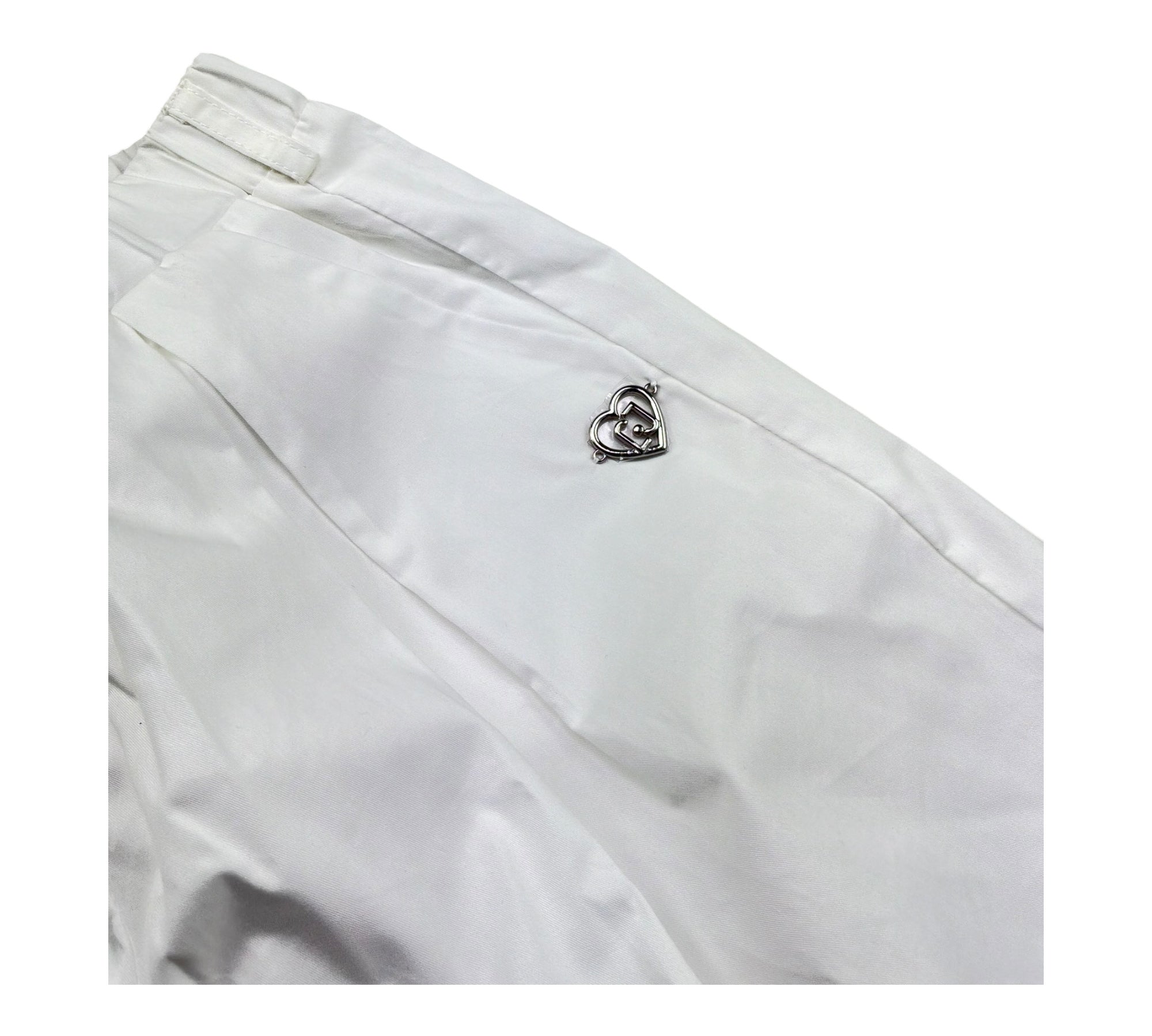 Liu Jo Pantalone Tinta Unita Modello Palazzo per Neonata KA5063N BIANCO LIU JO 