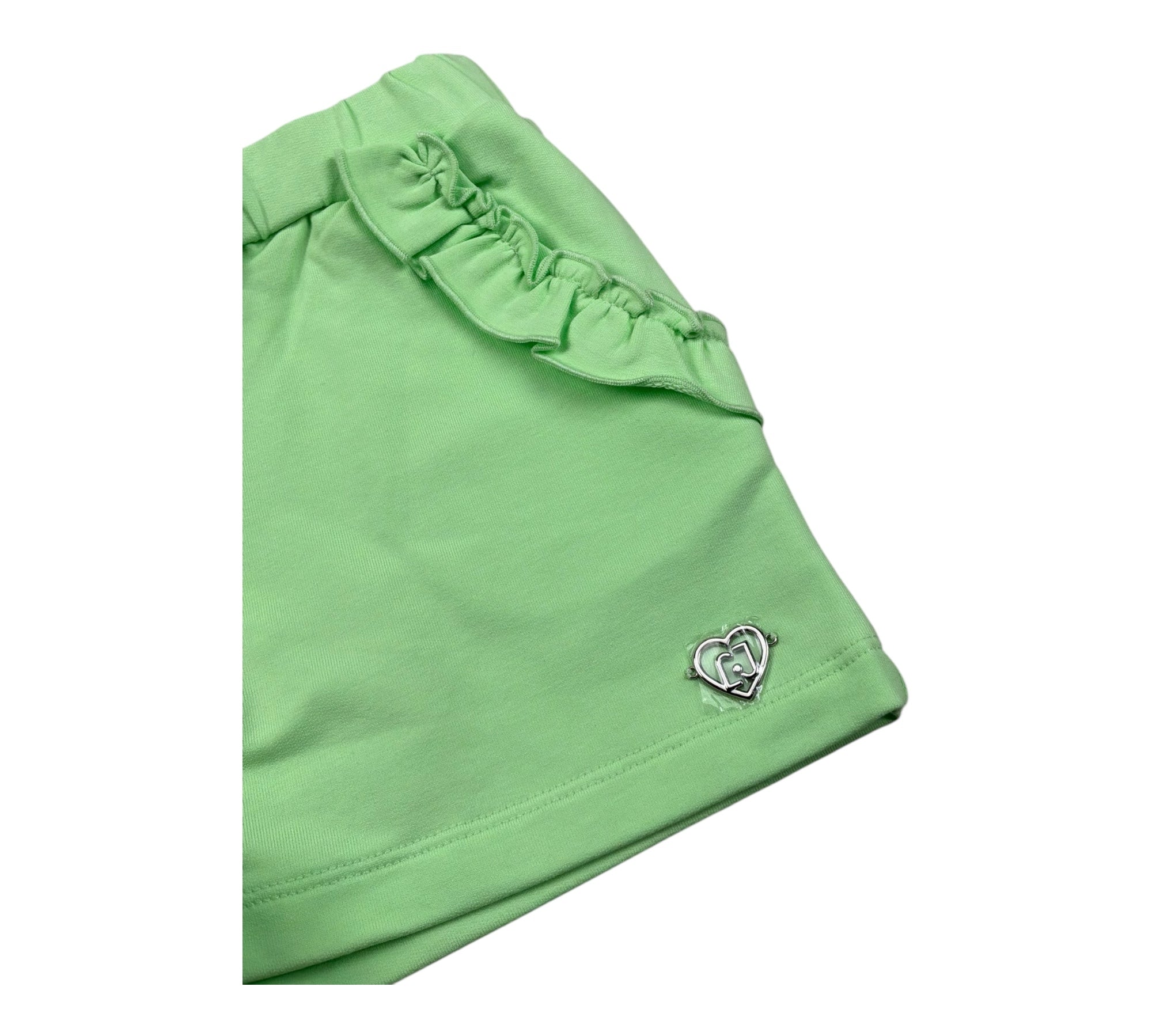 Liu Jo Short Tinta Unita con Logo per Bambina KA5083X VERDE LIU JO 