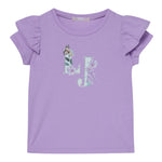 Liu Jo T-Shirt Tinta Unita con Brillantini per Bambina KA5092X GLICINE LIU JO 