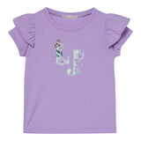 Liu Jo T-Shirt Tinta Unita con Brillantini per Neonata KA5092XN GLICINE LIU JO 