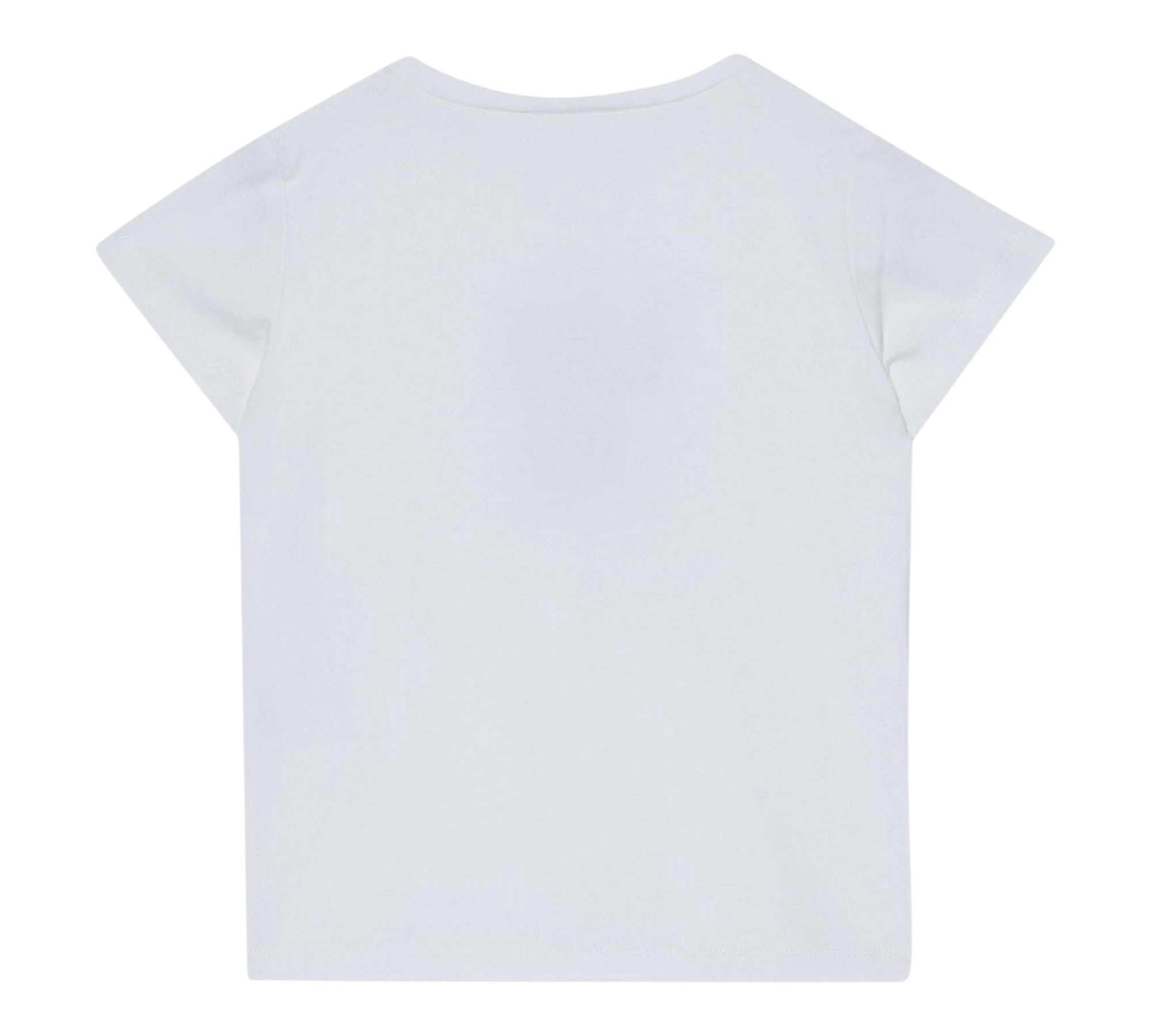 Liu Jo T-Shirt Girocollo Tinta Unita con Brillantini per Neonata KA5094NXX BIANCO LIU JO 