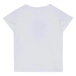 Liu Jo T-Shirt Girocollo Tinta Unita con Brillantini per Bambina KA5094XX BIANCO LIU JO 