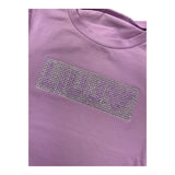 Liu Jo T-Shirt Tinta Unita con Brillantini per Neonata KA5095NX LILLA LIU JO 