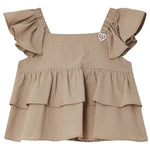 Liu Jo Top Giromanica Tinta Unita per Neonata KA5140N BEIGE LIU JO 