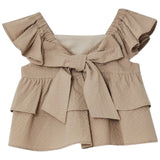 Liu Jo Top Giromanica Tinta Unita per Neonata KA5140N BEIGE LIU JO 