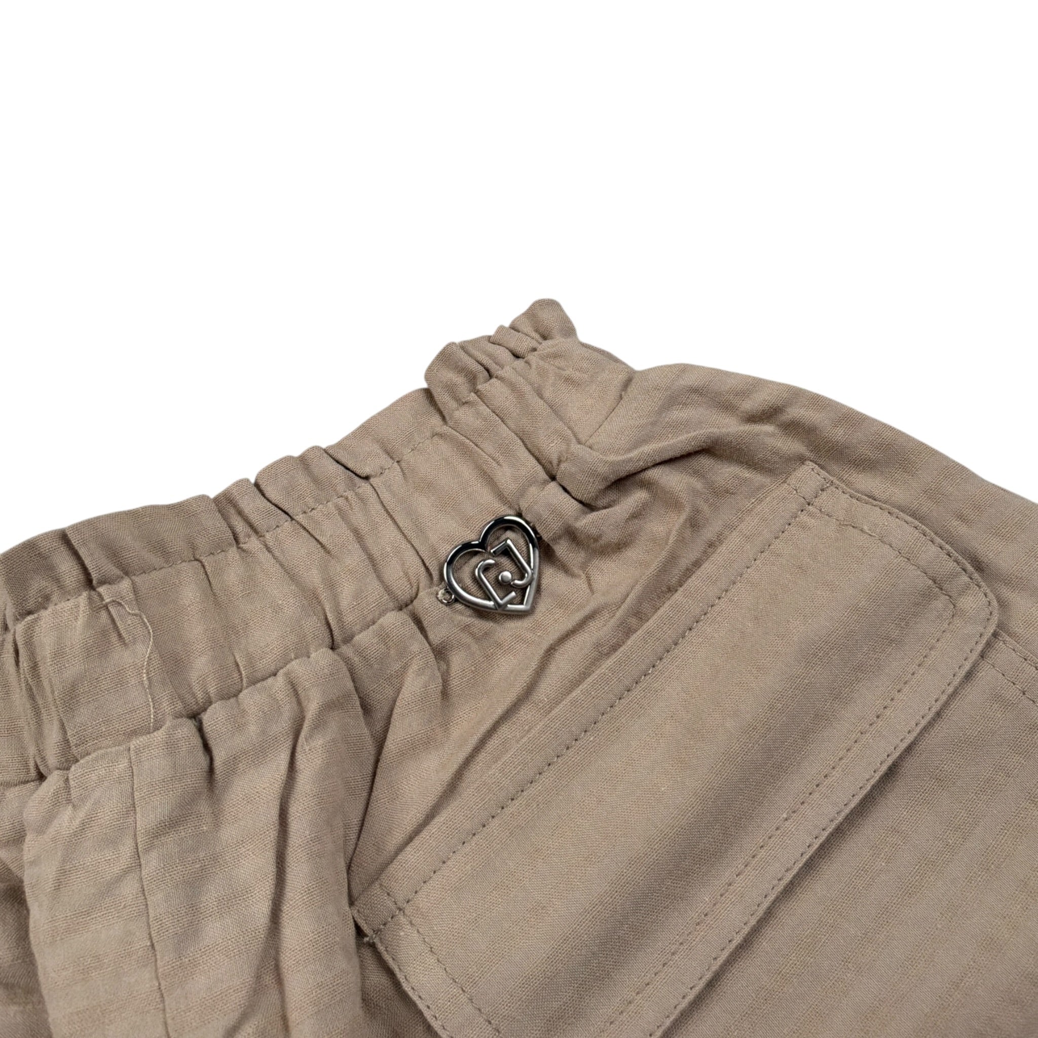 Liu Jo Short tinta unita con Elastico In Vita Beige per Bambina KA5143XXX BEIGE LIU JO 