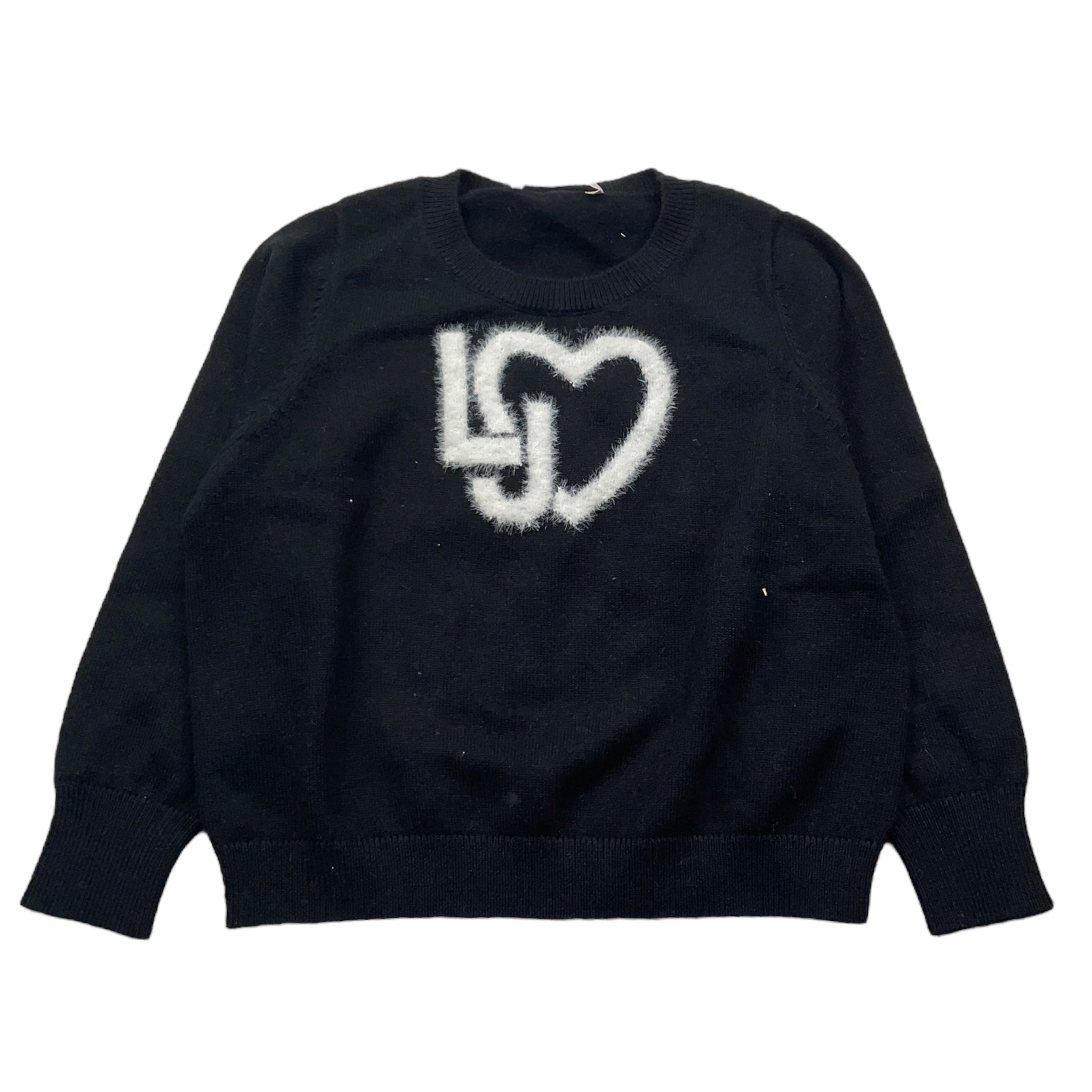 Liu Jo Maglia Girocollo Tinta Unita con Logo per Neonata KF4039 NERO LIU JO 