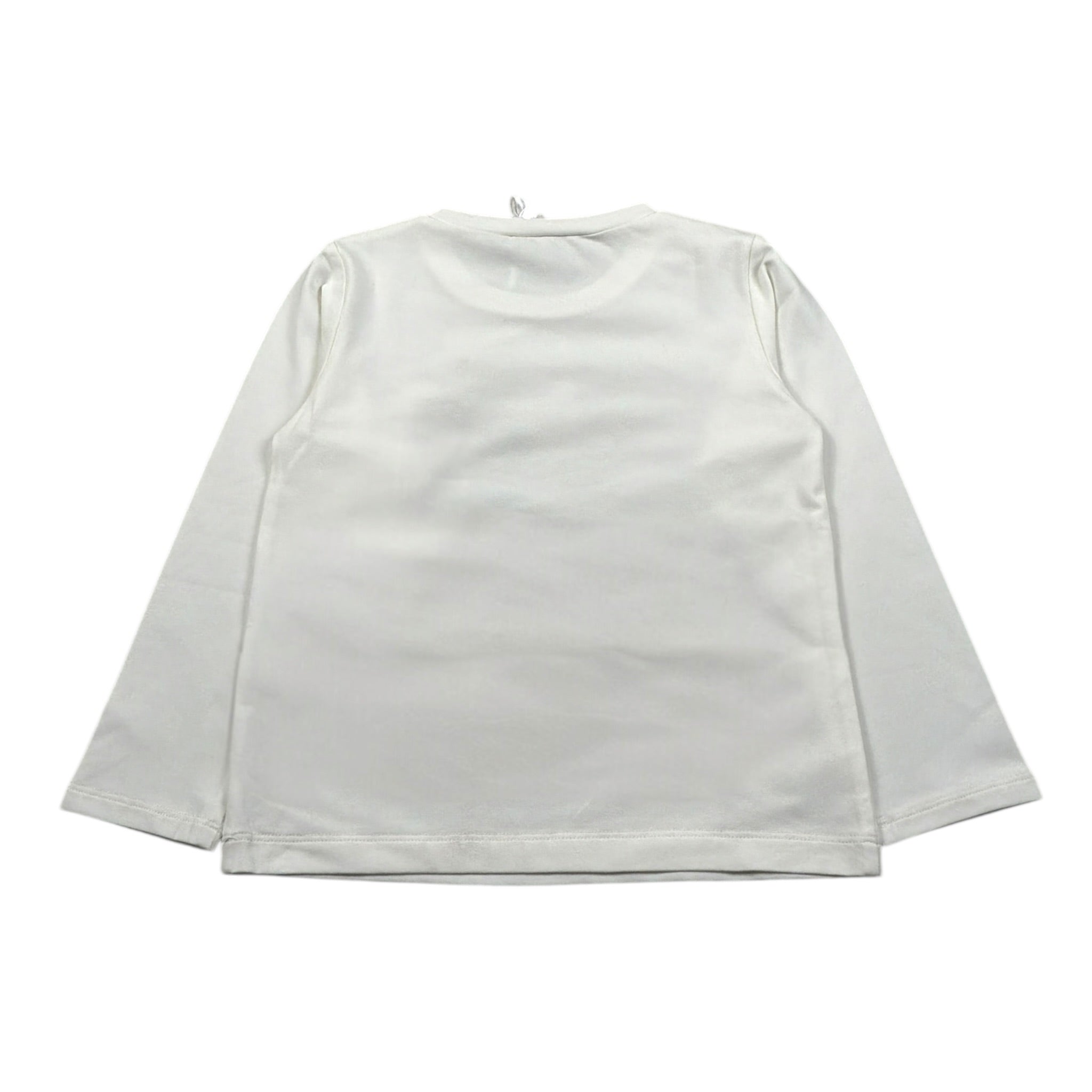 Liu Jo Shirt Girocollo tinta unita con Brillantini Bianco per Bambina KF5076J0088J BIANCO LIU JO 