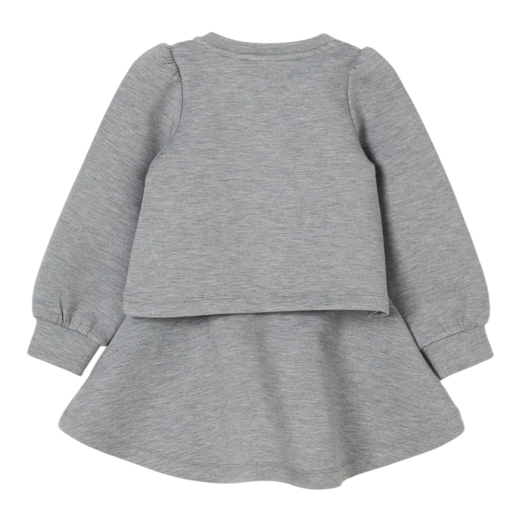 Liu Jo Completo 2 Pezzi Felpa-Pantalone tinta unita Grigio per Neonata KF5077 GRIGIO LIU JO 