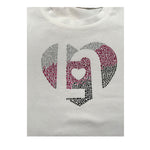 Liu Jo Shirt Girocollo tinta unita con Brillantini Bianco per Neonata KF5090N BIANCO LIU JO 