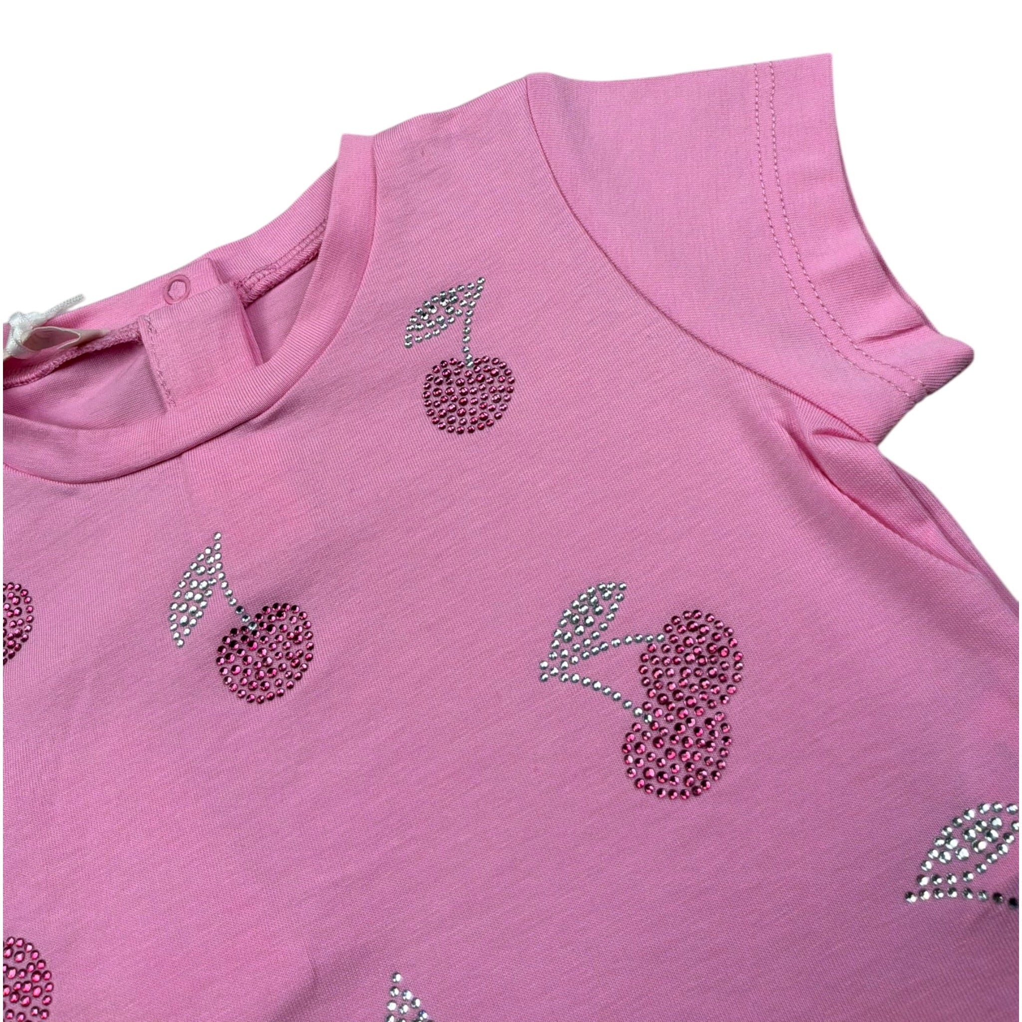Liu Jo T-Shirt Tinta Unita con Brillantini per Neonata X0065 ROSA LIU JO 