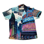 Louis Dieudonne' Camicia Mezza Manica Tinta Unita con Stampa per Bambino LD0111 BLU LOUIS DIEUDONNE' 