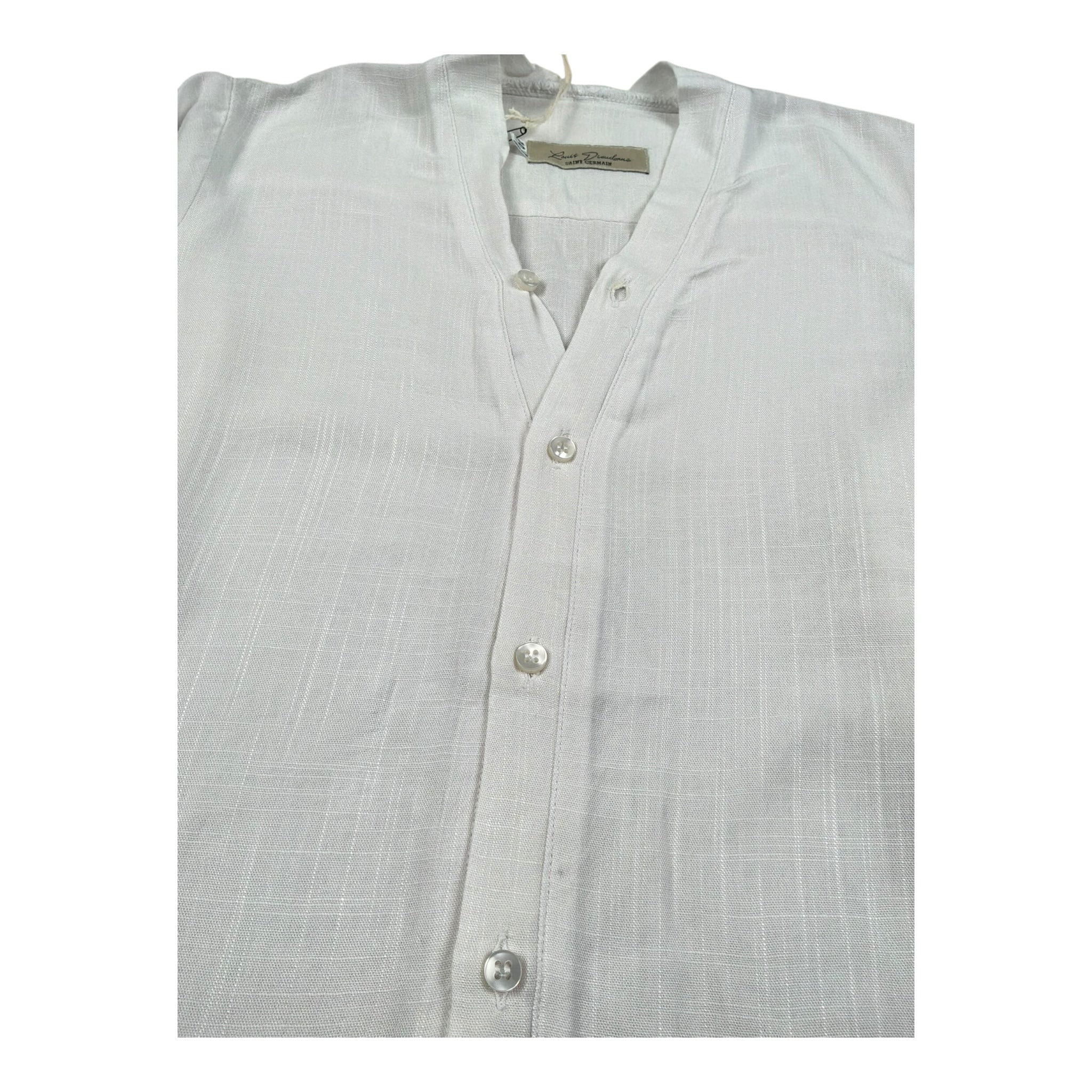 Louis Dieudonne' Camicia Manica Lunga Tinta Unita per Neonato TULELEGN BIANCO LOUIS DIEUDONNE' 