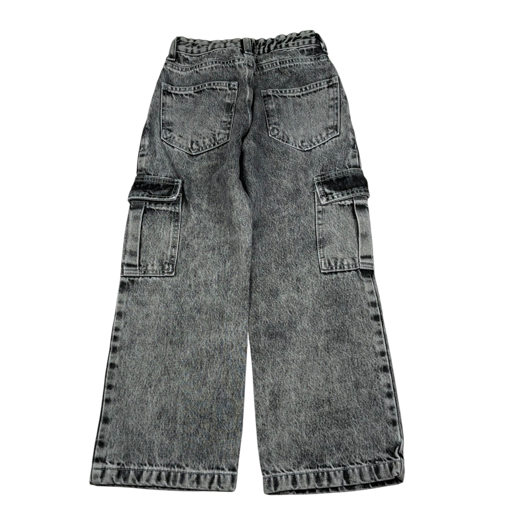 Lu Lu By Miss Grant Jeans tinta unita Modello Cargo Grigio per Bambina LL3120 GRIGIO LU LU BY MISS GRANT 