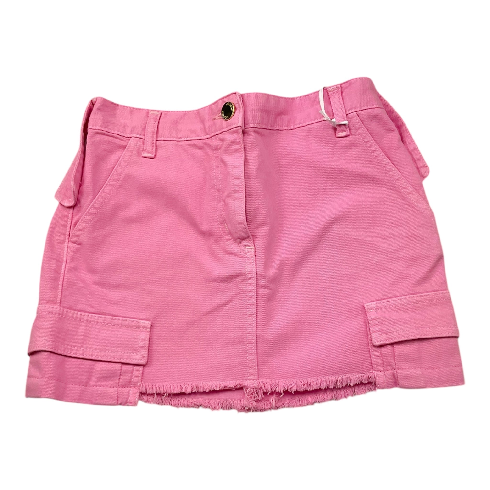 Lu Lu By Miss Grant Gonna Tinta Unita con Elastico In Vita per Bambina LL3408 ROSA LU LU BY MISS GRANT 