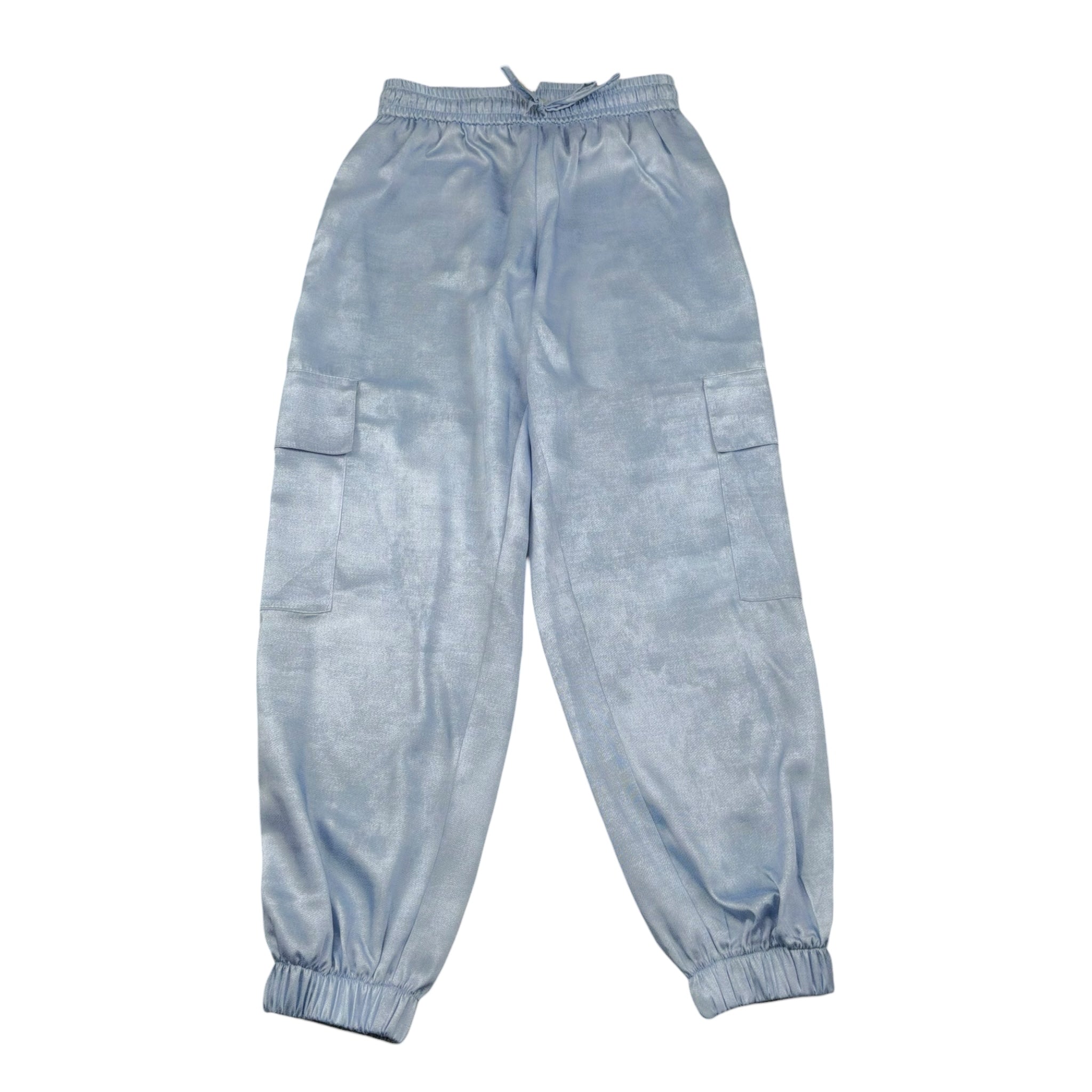 Lu Lu By Miss Grant Pantalone Tinta Unita con Elastico In Vita per Bambina LL3527 AZZURRO LU LU BY MISS GRANT 