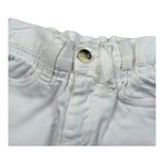 M+E' Short In Denim Tinta Unita con Elastico In Vita per Bambina UE1696 BIANCO M+E' 