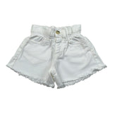 M+E' Short In Denim Tinta Unita con Elastico In Vita per Neonata UE1696N BIANCO M+E' 