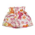 M+E' Short Tinta Unita con Stampa per Neonata UE0664 BIANCO M+E' 