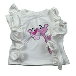 M+E' T-Shirt Girocollo tinta unita con Stampa Bianco per Neonata UE1377 BIANCO M+E' 