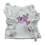 M+E' T-Shirt Girocollo tinta unita con Stampa Bianco per Neonata UE1377 BIANCO M+E' 