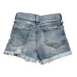 M+E' Short In Denim tinta unita con Girovita Regolabile Azzurro per Neonata UE1691 AZZURRO M+E' 