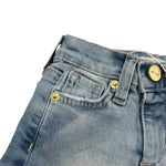 M+E' Short In Denim tinta unita con Girovita Regolabile Azzurro per Neonata UE1691 AZZURRO M+E' 