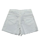 M+E' Short In Denim tinta unita con Girovita Regolabile Bianco per Neonata UE1704X BIANCO M+E' 