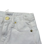 M+E' Short In Denim tinta unita con Girovita Regolabile Bianco per Neonata UE1704X BIANCO M+E' 