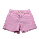 M+E' Short In Denim tinta unita con Girovita Regolabile Rosa per Bambina UE1704XX ROSA M+E' 